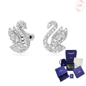 Bông Tai Pha Lê Swarovski Hình Thiên Nga Nữ